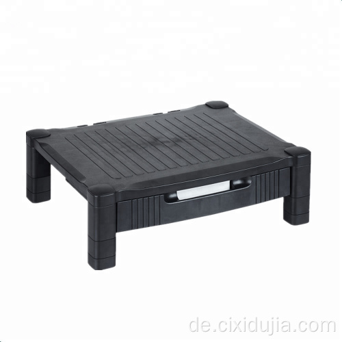 flexibler schwarzer Schubladen-Schreibtischorganisator aus Kunststoff